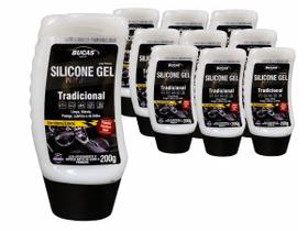 Kit 10 silicone gel painel bucas perfumado tradicional 200g Kit 10 silicone gel painel bucas perfumado tradicional 200g