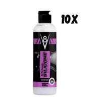 Kit 10 Silicone Gel Perfumado Lava Autos V8 230g