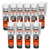Kit 10 Silicone PU40 Branco Adesivo Cola Vedação Barone 400g Multiuso Kit 10 Silicone PU40 Branco Adesivo Cola Vedação Barone 400g Multiuso