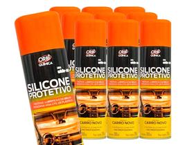 Kit 10 Silicone Spray Painel Protege Limpa e da Brilho 300ml ORBI QUIMICA