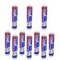 Kit 10 Silicones Incolor Acético Garin 250g -alta Qualidade Kit 10 Silicones Incolor Acético Garin 250g -alta Qualidade