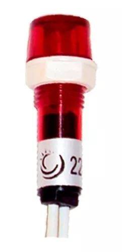 Kit 10 sinaleiro 9mm olho de boi vermelho 220v lukma Kit 10 sinaleiro 9mm olho de boi vermelho 220v lukma