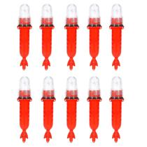 Kit 10 Sinalizador Náutico Pisca Pisca Estrobo Luz Led 3 Cores Para Pesca Redes Sinalização Barcos Com Fotocélula Noturno