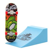 Kit 10 Skates de Dedo com Mini Rampa Infantil Brinquedo
