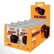 Kit 10 snack bolinho de chocolate com cobertura de chocolate yamo zero açucar lactose topway 40g