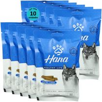 Kit 10 Snacks Hana Healthy Life Dental Care Para Cães Adultos 100g Kit 10 Snacks Hana Healthy Life Dental Care Para Cães Adultos 100g