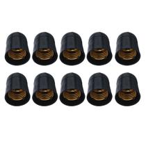 Kit 10 Soquete Bocal Suporte Porta Lâmpada E27 2A 250V Preto