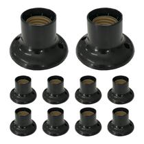 Kit 10 Soquete fixo bocal para Lâmpada E27 Suporta lâmpada até 150w