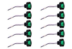 Kit 10 Soquetes Plug Conector Farol Lampada H11 Novo