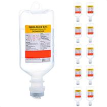 Kit 10 - Soro Fisiológico 0,9% 250ml Frasco Cloreto de Sódio