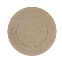 Kit 10 Sousplat com Disco Liso 33cm Mdf Madeira