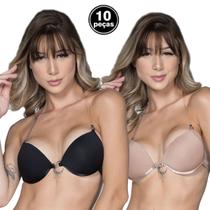 Kit 10 Soutien Vekyo Alça de Silicone Regulável Com Costa Invisível Kit 10 Soutien Vekyo Alça de Silicone Regulável Com Costa Invisível