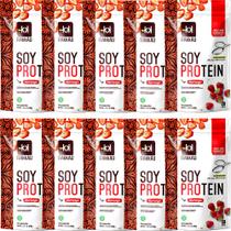 Kit 10 Soy Protein Morango Rakkau 600g - Vegano - Proteína