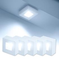 Kit 10 Spot Beiral Led Incluso de teto 6500k Branco Frio Bivolt Quadrado Branco ALUT000673-10 Alut