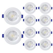 Kit 10 Spot de Led Embutir Slim MR11 Redondo 3W Bivolt Kit 10 Spot de Led Embutir Slim MR11 Redondo 3W Bivolt