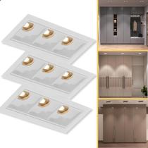 Kit 10 Spot Embutir De Led Luzon 6w Linear