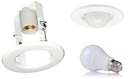 Kit 10 Spot Embutir Gesso E27 Para Lampada Bulbo Led C621