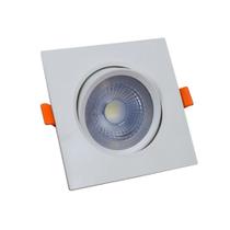 Kit 10 Spot Led 9W Quadrado 6500K Branco Frio Direcionável Embutir