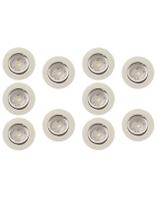 KIT 10 Spot Led Cob 7 w Dicróica Direcionável Redondo Embutir branco frio