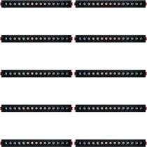 Kit 10 spot led downlight embutir 30w 15 leds 3000k branco quente preto embuled Kit 10 spot led downlight embutir 30w 15 leds 3000k branco quente preto embuled