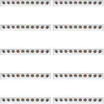 Kit 10 spot led downlight sobrepor 20w 10 leds 3000k branco quente branco embuled