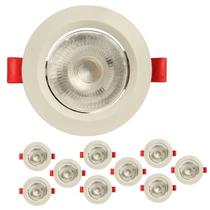 kit 10 Spot Led Embutir 5w Redondo 6500k branco frio kit 10 Spot Led Embutir 5w Redondo 6500k branco frio