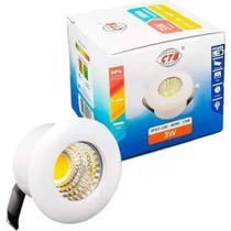 Kit 10 Spot led Móvel 1w Redondo - 3000k -6500k Kit 10 Spot led Móvel 1w Redondo - 3000k -6500k