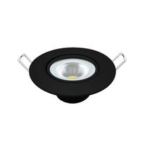 Kit 10 Spot Led Supimpa Embutir Redondo 5w 6500k Preto