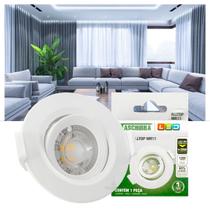 Kit 10 Spot LED Taschibra Alltop Redondo Embutir MR11 3W 38º
