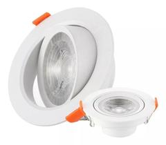 Kit 10 Spot Redondo Led-5w Direcionável Embutir-BRANCO FRIO - Dubai Kit 10 Spot Redondo Led-5w Direcionável Embutir-BRANCO FRIO - Dubai