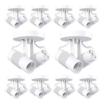 Kit 10 spot sobrepor direcionavel para 2 lampada e27 branco avant