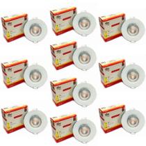 Kit 10 SPOTs Embutir Led Teto 3w 3000k Direcionável KIAN Spot Kit 10 SPOTs Embutir Led Teto 3w 3000k Direcionável KIAN Spot
