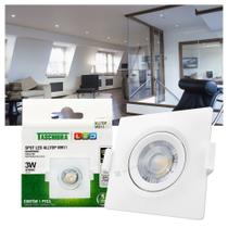 Kit 10 Spots LED Taschibra AllTop Embutir Quadrado MR11 3W 38 Kit 10 Spots LED Taschibra AllTop Embutir Quadrado MR11 3W 38