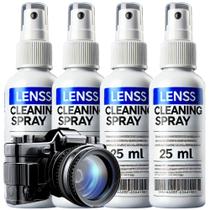 Kit 10 Spray Limpa Lente Armação Óculos Grau Solar Tv Televisão Câmera Lap líquido espirrar limpeza paninho antiembaçante sol compatível ray ban leitu