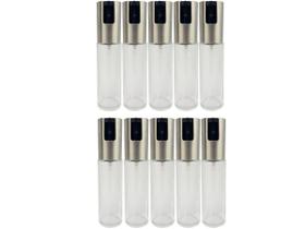 kit 10 Spray Pulverizador Borrifador Dosador Para Azeite Vinagre Frasco De Vidro Acabamento Aço Inoxidável