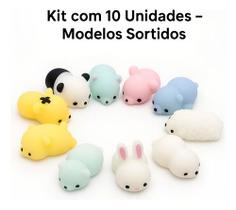 Kit 10 Squishies Squish Muj Fidget Bichinhos Mole De Apertar Sortidos