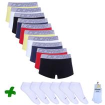 Kit 10 Sungão Algodão + 6 Pares Meia Soquete Dorbe Kit 10 Sungão Algodão + 6 Pares Meia Soquete Dorbe