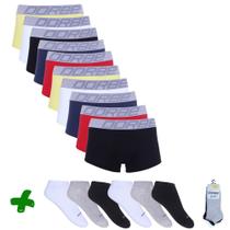 Kit 10 Sungão Algodão + 6 Pares Meia Soquete Dorbe Kit 10 Sungão Algodão + 6 Pares Meia Soquete Dorbe