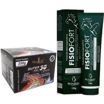 Kit 10 Super Gel 30 Ervas 250G + 10 Pomada Fisiofort 150G