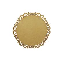Kit 10 Suplá Sousplat Arabesco 30cm Mdf Madeira