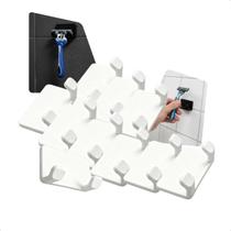 Kit 10 Suporte De Barbeador Autoadesivo Fixação Na Parede Sem Furar Ideal Para Banheiro e Box -