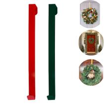 Kit 10 Suporte De Guirlanda Natalina Para Porta Em Metal 35cm Enfeites Decoraçâo de Natal