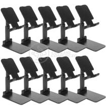 Kit 10 Suporte De Mesa Universal Celular Articulado Preto