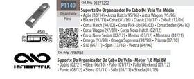 Kit 10 Suporte Do Organizador Do Cabo De Vela Motor 1.8 Mpi 8V Médio Agile Corsa PickUp Corsa Novo Sedan P1140 Kit 10 Suporte Do Organizador Do Cabo De Vela Motor 1.8 Mpi 8V Médio Agile Corsa PickUp Corsa Novo Sedan P1140