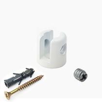 Kit 10 suporte fenda para vidro 8mm