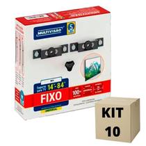 Kit 10 Suporte Fixo TV 14 a 84 Multivisão Até 100kg MD1010
