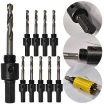 Kit 10 Suporte Haste Serra Copo 14-30mm Adaptador Profissional