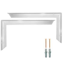Kit 10 Suporte Mão Francesa Cantoneira Reforçada Pia Tanque Bancada 50Cm Branca Kit 10 Suporte Mão Francesa Cantoneira Reforçada Pia Tanque Bancada 50Cm Branca