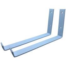 Kit 10 Suporte Mão Francesa Invertida 20Cm Branca