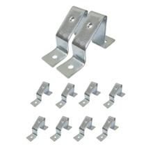 Kit 10 suporte p/trilho din 45 inclinado sibratec